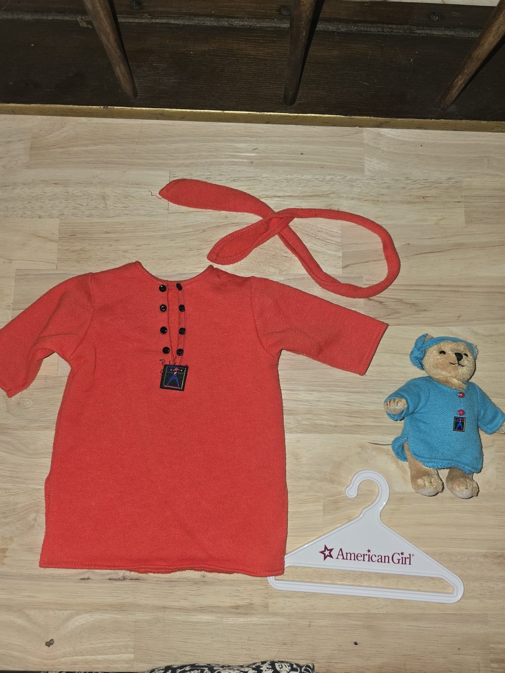American Girl Red Knit Dress with Headband - Kids Accessory